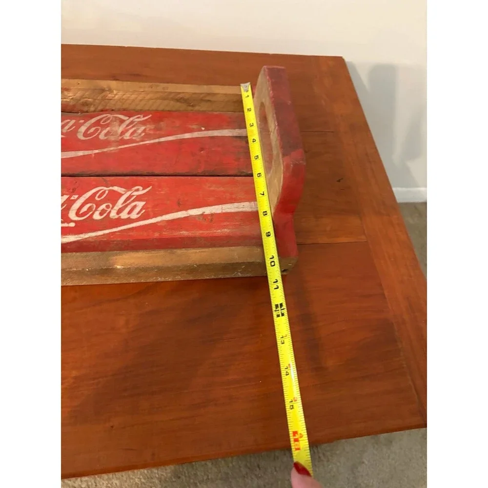 1971 Coca-Cola Wooden Serving Tray Rustic Reclaimed Coke Crate